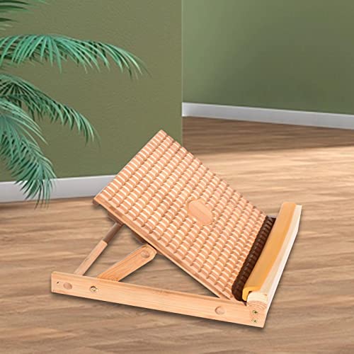kowaku Slant Board Adjustable Bamboo Calf Stretching Wedge Ankle Foot Incline Board Anti Slip Ergonomic Design Suitable for Office Indoor Outdoor Sports