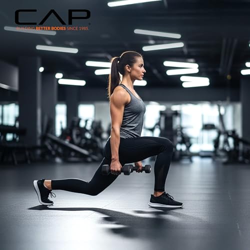 CAP Barbell Neoprene Dumbbell Weights Pairs & Sets | Black - style: 20 lb Set