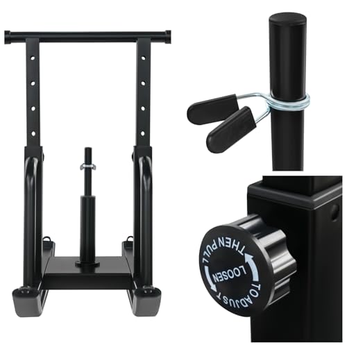Fitness Sled, Weight Sleds for Training, Adjustable Height Workout Sled for Training Running Speed Heavy-Duty Push Pull Sleds for 1" & 2" Weight Plate Push-Pull Gym Equipment for Exercise