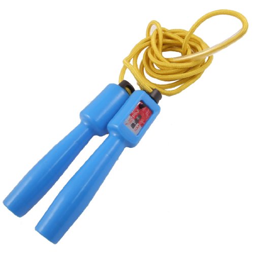 Ruilogod 2.7M Blue Plastic Grip Digital Counter Yellow Skipping Rope (id: 1b0 261 b89 6bc 572