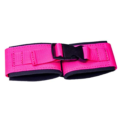 Tumble Pro X Ankle Straps Kit – Cheerleading Standing Tumbling Equipment, Gymnastics Backhandspring Trainer – Includes Flexibility Stunt Stretch Strap – Blue, Pink, Purple