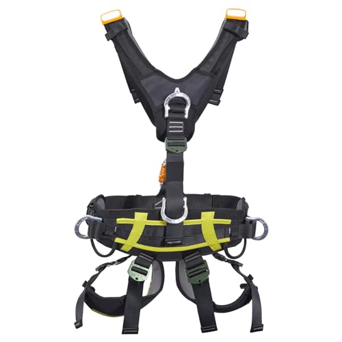 SOB Outdoors Lightweight Hunting Harness, Tree Stand Harness with 360 Degree Rotation, Adjustable Breathable Padded Safety Harness