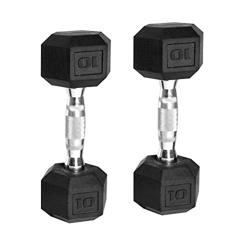 CAP Barbell Coated Hex Dumbbell Set - size: 46 Pound Coated Set