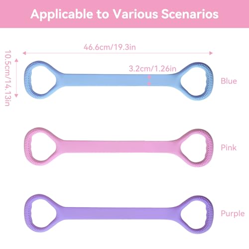 Figure 8 Resistance Bands for Women, 3 Pack Exercise Workout Bands for Arms, Shoulders, Back, Legs Stretching, Yoga, Pilates, Strength Training, Home Gym Fitness Elastic Fitness Band for Working Out