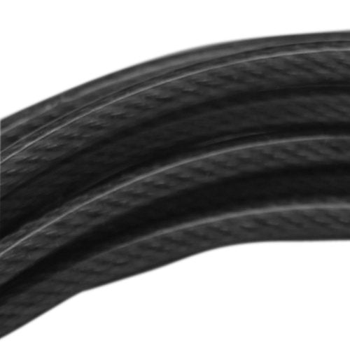 DA VINCI Ultra Speed 10 Ft Adjustable Cable Jump Rope, Super Fast for Double Unders - color: Black