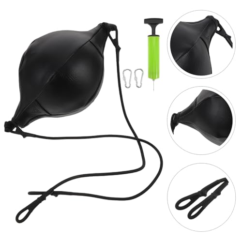 Boxing Speed Training Ball Double-end Pu Hanging Reaction Ball with Rope, Pump, Needle, and Hook Set for Hand-Eye Coordination and Reflex Boxing Workout at Home