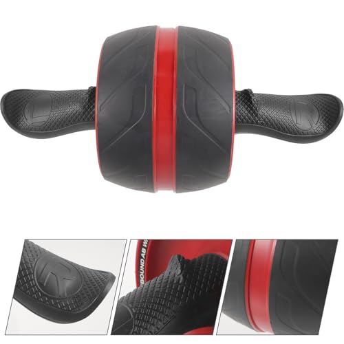 Mikinona Ab Roller Wheel Fitness Roller Wheel for Abdominal Training, Automatic Rebound, Sturdy Abs Material, Home Gym Exercise Equipment for Men and Women Core Workout