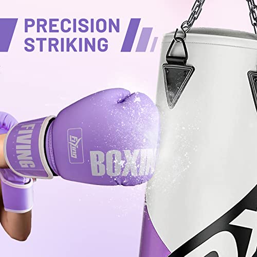 Boxing Gloves for Women - color: New Purple, size: 10oz