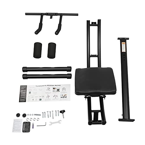 Ab Machine Abdominal Workout Machine Home Gym Exercise Machine with LCD Display, Slope Adjustment Fitness Equipment Silent Roller Core Strength Trainers for Abdomen Arms Back Legs Exercise