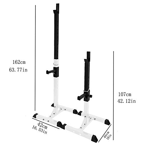 Folding Dumbbell Bench Fitness Adjustable Squat Rack Dipping Station Barbell Rack Dip Stand Fitness Bench Press Equipment Home & Gym Racks Stand