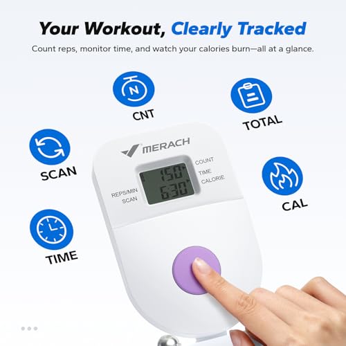 MERACH Ab Machine, Adjustable Dual Track Ab Trainer, Ab Workout Equipment - color: WHITE&PURPLE