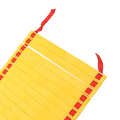 14 Rung Alacrity Speed Training Ladder for Soccer and Football with Storage Bag, Made of Durable PP Plastic and High-Density Braid Belt, Easy to Carry and Store