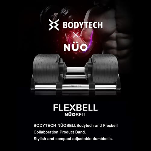 Bodytech x Noubell dumbbell Adjustable Dumbbell weight change with one-hand