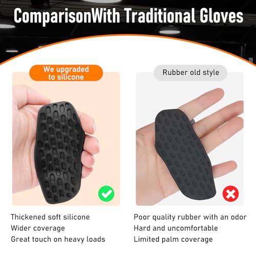Winb Weight Lifting Grips, Rubber Anti-Slip, Ergonomic Hand Protector for Gym Training, Dumbbell, Bar, Pull Up, Men and Women, 4 Pack