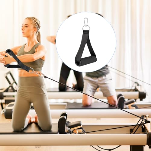 Gym Handles - Heavy Duty Cable Handles with 4 Carabiners for Resistance Bands, Strength Trainers, Home Exercise (Set of 4)