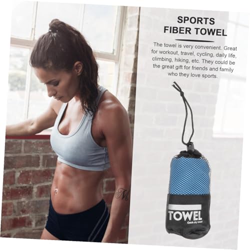 Superfine Fiber Quick-Drying Sports Towel 40x80cm Breathable Mesh Bag, Sweat-Absorbing Travel Towel for Outdoor Camping and Fitness