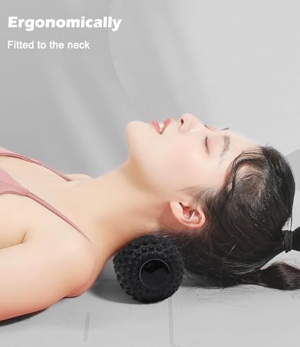 Peanut Massage Ball for Deep Tissue, Trigger Point Therapy - color: Black