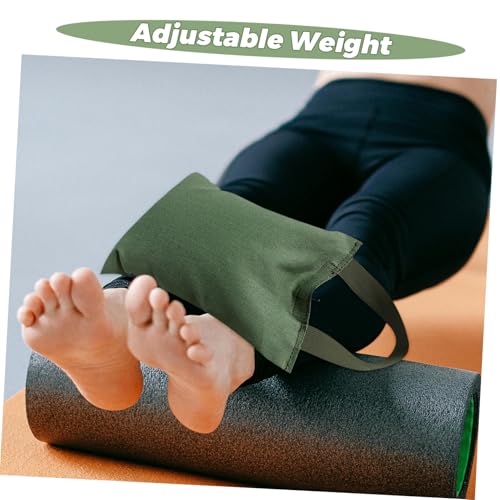 Mikikit 2kg Sandbag with Handle for Yoga and Fitness Versatile Weighted Bag for Workouts Portable Leg Sandbag for Strength Training and Balance Improvement