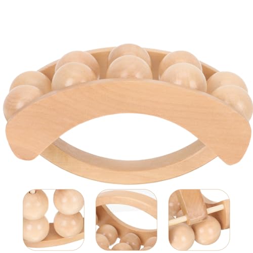 DOITOOL Neck Roller Massager 5.70X3.54X3.14In Manual Acupoint Massage Roller for Home Use Handheld Body and Shoulder Muscle Relief Tool