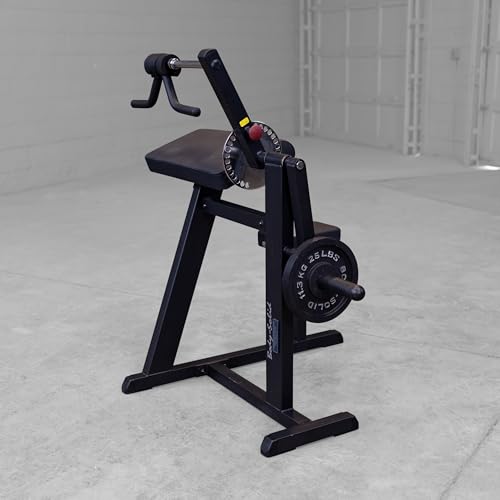 Body-Solid (GCBT380B) Cam Series - Adjustable Seat Biceps and Triceps Machine for Home Gym - Compact Workout Equipment for Arm Training and Weight Lifting, Black