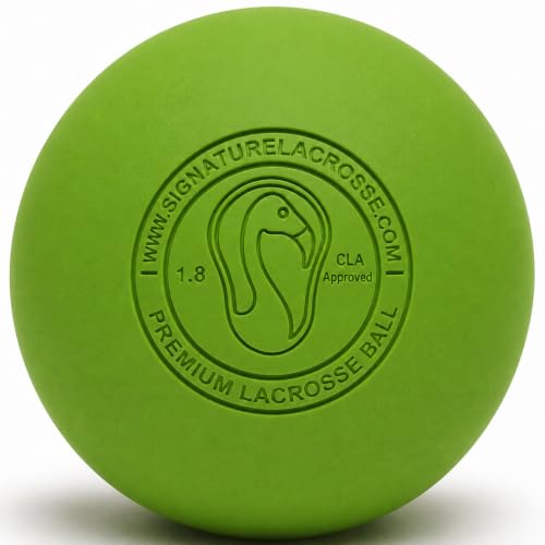 Signature Lacrosse Ball Set - Packs of 2, 4, 8, 12, and 100 - No Chemical Smell Massage Balls, Myofascial Release Tools, Back Roller, Muscle Knot Remover - color: Green, size: 125 Balls
