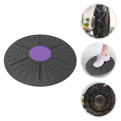 TEHAUX Balance Training Board and Yoga Balance Exercise Device, Purple Non-slip Plastic Core Fitness Equipment for Home Physical Therapy and Sensory Rehabilitation