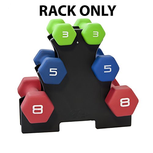 CAP Barbell Neoprene Dumbbell Weights Pairs & Sets | Color Series - style: Rack