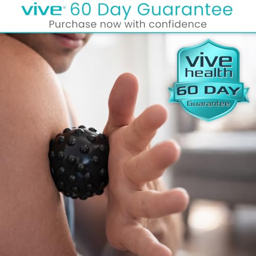 Vive Massage Ball Set (4 Piece) - Plantar Fasciitis Relief Foot Pain Hot