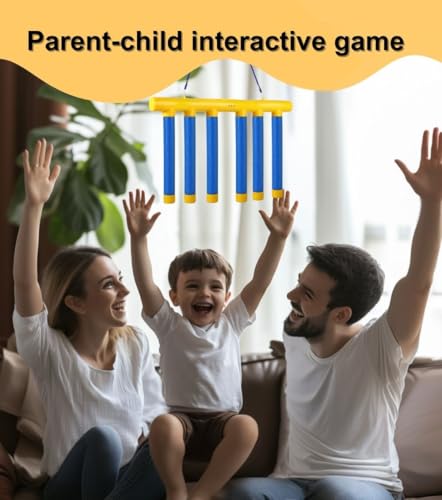 Reaction Time Training Toy - Falling Sticks Challenge, Hand Eye Coordination Game for Kids and Adults (Yellow) 1