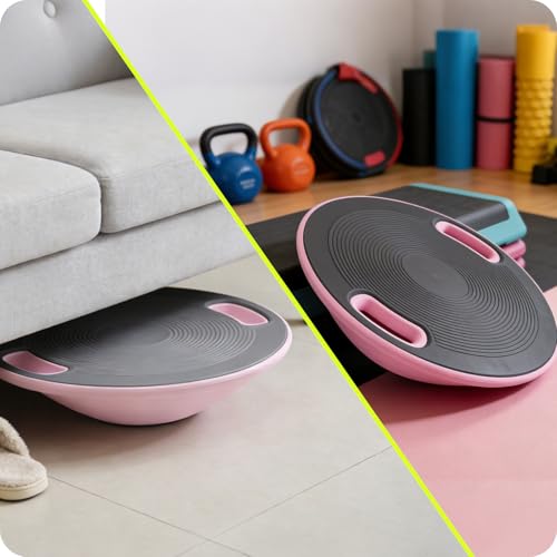 Wobble Aerobic Step Platform Balance Board with Non-skid Tpr Bump Surface, 360 Rotation for Stability Training, Versatile Home Gym Exercise Workout Step Aerobics Platform