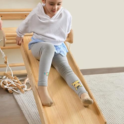 Avenlur Betula Swedish Ladder Wall Gym - Indoor Playset with Swing, Rope Ladder, Pull-Up Bar, and Slide - Indoor Gym for Kids and Adults - size: 79"