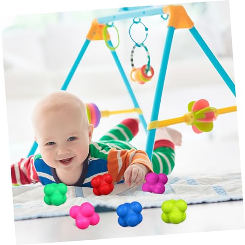 Yardwe 6pcs Colorful Reaction Balls Reflex Training Ball Goalkeeper Agility Sports Exercise
