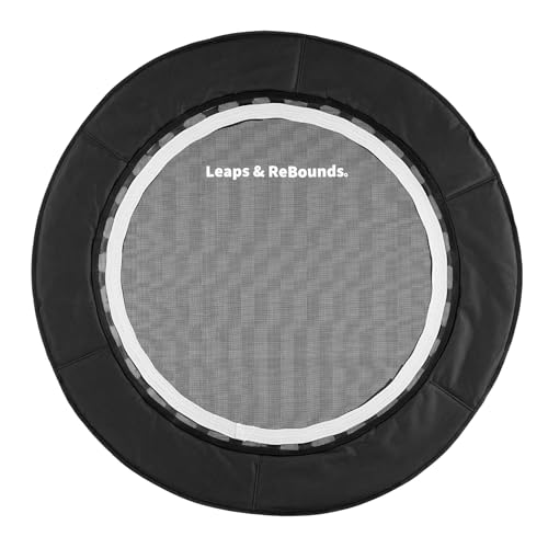 Leaps and Rebounds Fitness Trampoline, 40-inch or 48-inch |Adults and Kids Rebounder for Indoor and Outdoor, Up to 270 lbs Low Impact Cardio and Easy Home Workout