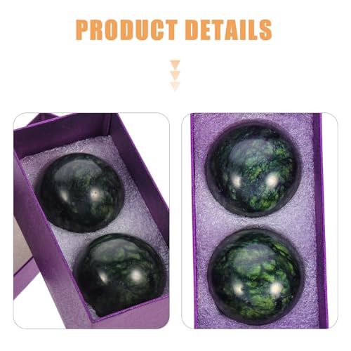 DOITOOL Massage Roller Balls 2pcs Firm Muscle Roller Ball Fitness Tool for Hand and Foot Massage Trigger Point Therapy Myofascial Release Random Color
