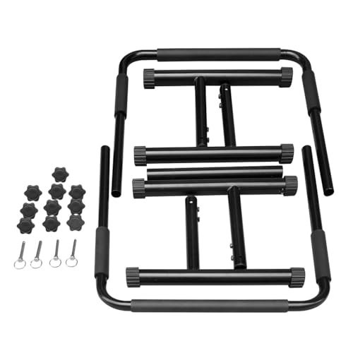 Adjustable Dip Bar Station, Dip Stand Station for Full Body Strength Training, Steel Frame Multi-Functional Home Gym Exercise Fitness Dip Stand for Home Gym