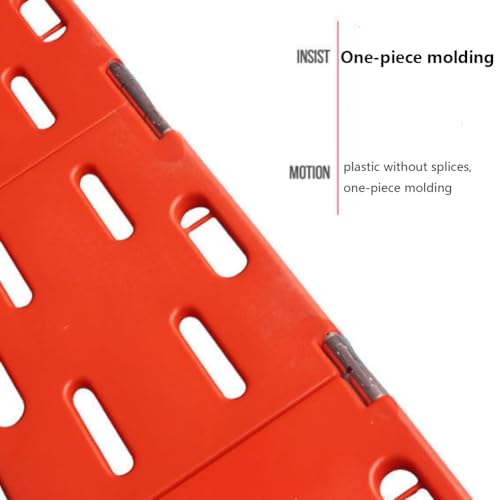 Foldable Spine Board Stretcher, 350Lb Load Capacity-77x18x1 in, Lightweight PE Backboard, Stretcher Medical for EMT Medical Stretcher Patient Mover Rescue