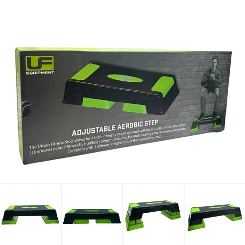 Adjustable Aerobic Step Charcoal/Green, K-REY-UFA248
