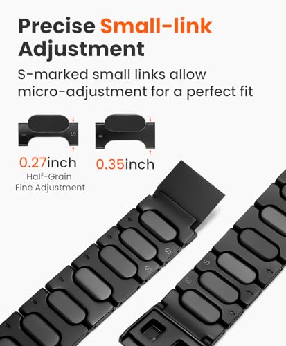 Grade 5 Titanium Watch Band for Apple Watch Ultra 3/2/1 49mm & Series 11/10 46mm - 22mm Wide-Body Apple Watch Ultra Band with Scratch Resistant DLC Coating for men - QT-X009 Luxury Series - color: Black