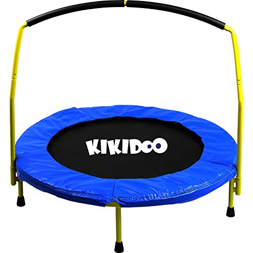Toddler Trampoline with Handle - 36" Kids Trampoline with Handle - Mini Trampoline w/Sturdy Frame, Coil Spring, Safety Padded Cover -Heavy Duty Mini Trampoline Indoor Outdoor Toddler Trampoline