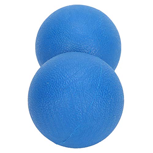 Emoshayoga Yoga Ball 3pcs Yoga Training Massage Ball Pilates Peanut Fitness Ball for Shoulders for Home Use (Blue)