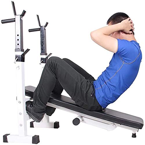 Dip Stand Weightlifting Stand Adjustable Height Bench Press Rack Home Gym Fitness Workout Equipment Foldable Weight Bench Multi-Function Barbell Rack