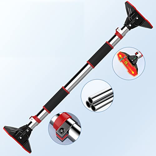 Pull Up Bar no Screws,Doorway Chin Up Bar for Home Gym Adjustable to Width with a Width of 43-54 Inches with Large Anti-Slip Mat and Safety Lock, Max Support for 330 lbs OT160 - size: 75-92cm(29.5-36.2in)