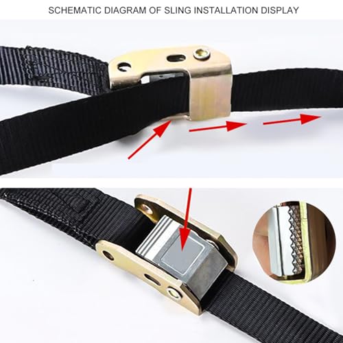 Rings Strap Set, Gym with Adjustable Strap, Fitness Gym Home Equipment Set, Strength Training Fitness Pull Up for Muscle Building