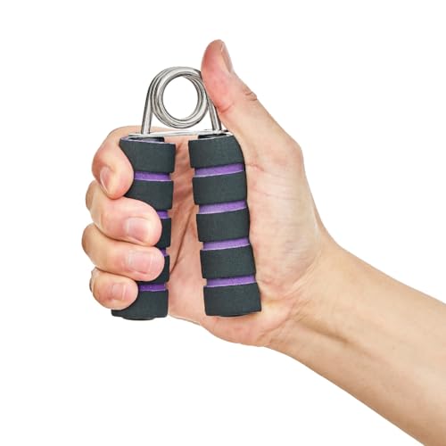 Heavy Duty Hand Grip Strengthener – 2 Pack Hand Exerciser for Men & Women – Adjustable Resistance Hand Gripper for Finger, Wrist, Forearm Workout – Soft Foam Non-Slip Grip
