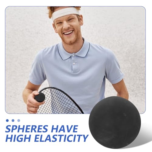 Toddmomy Professional High Elastic Rubber Reaction Ball 4Pcs Hollow Training Balls for Agility Reflex and Hand Eye Coordination Lightweight Speed Drill Racketball for Athletes Trainers