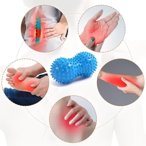 3 Pack Spiky Massage Ball, Hard Roller, Therapy