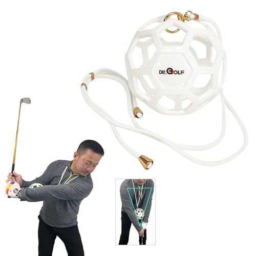 Dr. Golf Big Swing Training Ball - Muscle Memory Trainer for Perfect Arm-Hand Sync, Develop a Connected Golf Swing & Reduce Arm Separation - color: Black