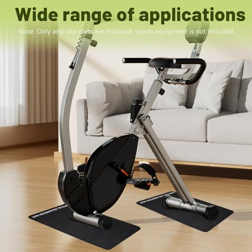 2PCS Non-Slip Water-Absorbing Diatom Mud Workout Mat - Sound-Proof & Floor Protection, 15.7×23.6in Home Use Exercise Equipment Mat for Elliptical Leg Exerciser, Home Gym Must Haves