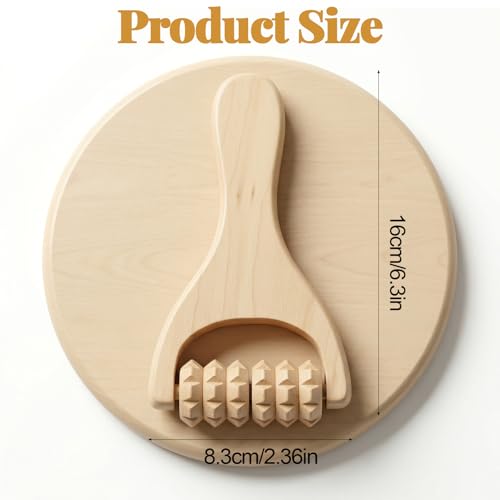 3Pcs Wooden Massage Tools - Handheld Wooden Massage Roller for Full Body Muscle Men Women