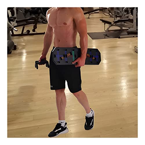 Push Up Board At Home Workout Equipment for Arms Shoulder Chest Back and Hands Pushup board with Hand Grip Foldable Pushup Bar with Color coded positions for Muscle Growth and Strength.